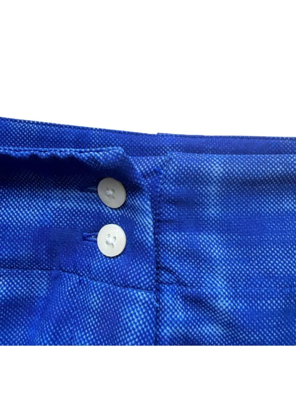 Nike Women's Dri-FIT Golf Shorts Size Medium Royal Blue Geo Print Sportswear